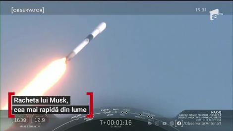 Racheta lui Elon Musk, cea mai rapidă din lume