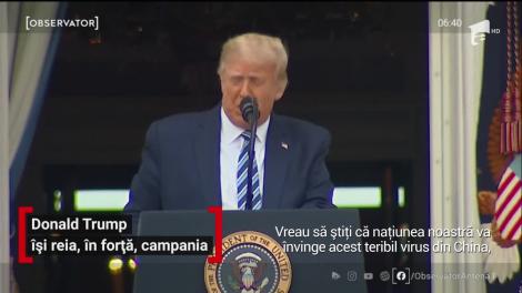 Donald Trump şi-a reluat campania electorală