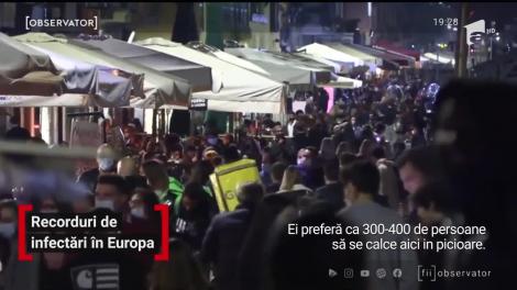 Record de infectări cu SARS Cov2 în Europa