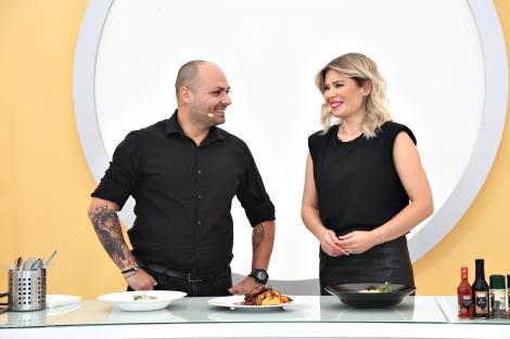 Chef Cătălin Petrescu jurizează preparatele celor trei chefi. Cine va câștiga amuleta?