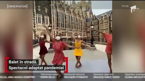 Balet în stradă, spectacol adaptat pandemiei