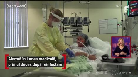 Alarmă în lumea medicală, primul deces după reinfectarea cu COVID-19