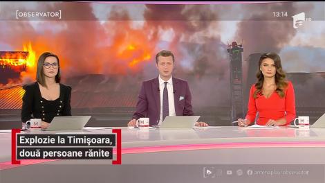 Explozie puternică în Timişoara. Două persoane au suferit arsuri grave