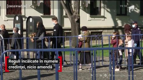 Cu scandal şi încălcarea legii, dar fără amenzi, la Sfânta Parascheva de la Iaşi