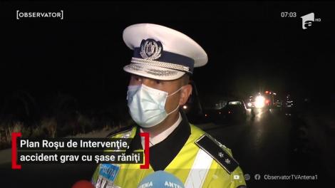 Plan Roșu de Intervenție, accident grav cu șase răniți în Neamț