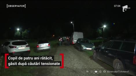Copil de patru ani rătăcit, găsit după căutări tensionate în Suceava