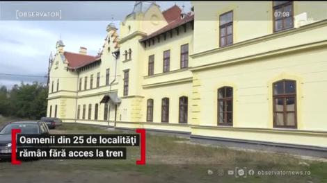 Oamenii din 25 de localități rămân fără acces la tren