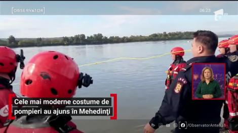 Cele mai moderne costume de pompieri au ajuns în Mehedinți