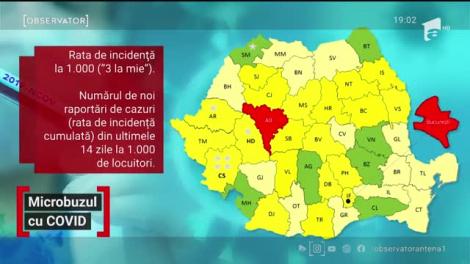 Bolnavii de COVID 19 sunt căraţi cu microbuzul