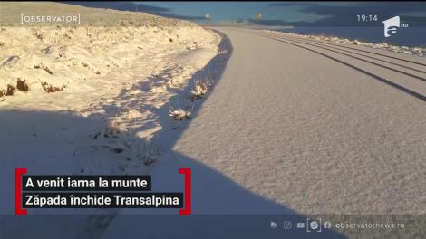 Zăpada închide Transalpina