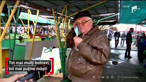 Tot mai mulți bolnavi, tot mai puține măști