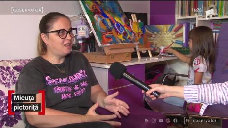 Maria Sibel, micuța pictoriță de succes din Constanţa