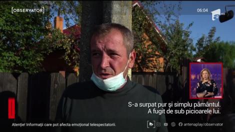 Bărbat de 32 de ani din Dâmboviţa, prins sub malul de pământ