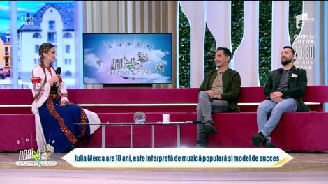 Iulia Merca, model și cântăreață de muzică populară, la Neatza!