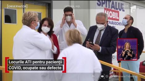 Locurile ATI pentru pacienții COVID, ocupate sau defecte