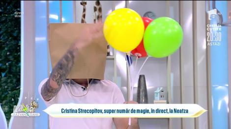 Cristina Strecopîtov, super număr de magie, în direct, la Neatza