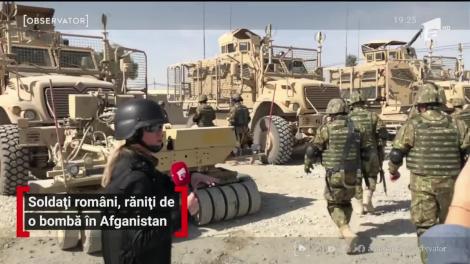 Soldați români, răniți de o bombă în Afganistan