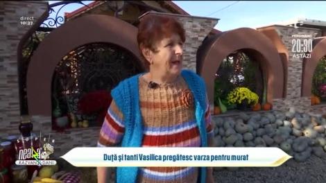 Marian Duță și tanti Vasilică pregătesc varza pentru murat