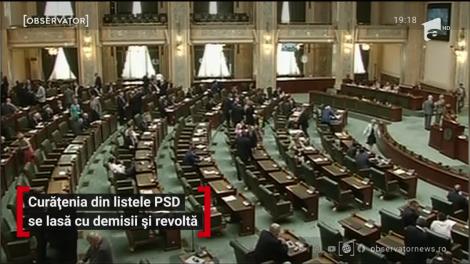Curățenia din listele PSD pentru parlamentare se lasă cu demisii și revoltă