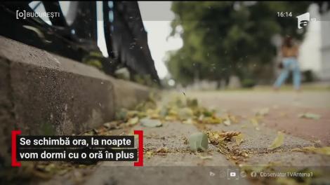 La noapte vom dormi o oră în plus