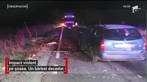 Impact violent pe sosea. Un bărbat a decedat