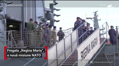 Fregata "Regina Maria" a plecat într-o misiune NATO, desfăşurată în Marea Mediterană