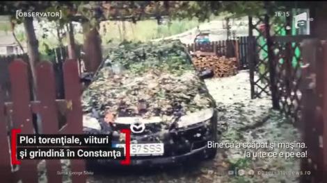 Ploi torențiale, viituri și grindină în Constanța