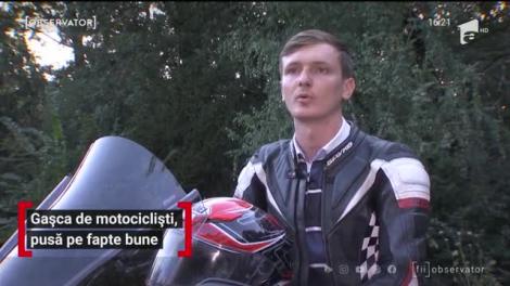 O gaşcă de motocilişti aduce speranţă şi bucurie copiilor din familiile nevoiaşe