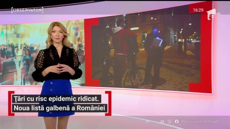 Țări cu risc epidemic ridicat. Noua listă galbenă a României