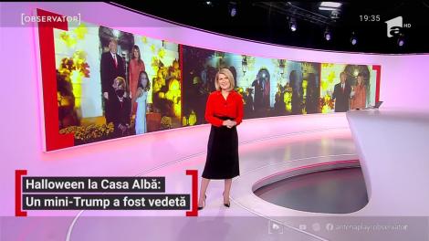 Halloween la Casa Albă: Un mini-Trump a fost vedetă