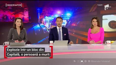 Explozie într-un bloc din Capitală, o persoană a murit