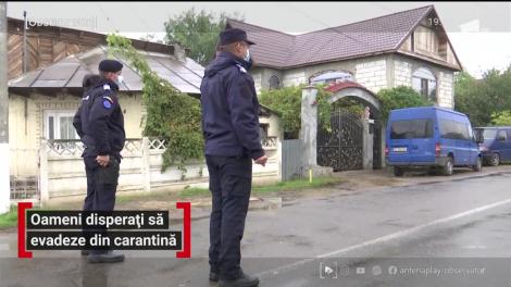 Oameni disperați să evadeze din carantină