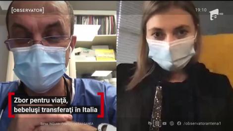 Zbor pentru viață, bebeluși transferați în Italia