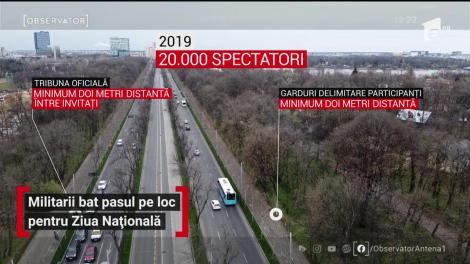 Militarii bat pasul pe loc pentru Ziua Națională