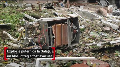 Explozie puternică la Galați, un bloc întreg a fost evacuat