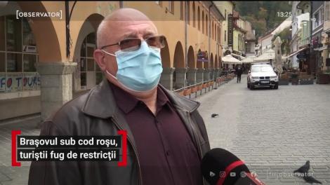 Braşovul sub cod roşu, turiştii fug de restricţii