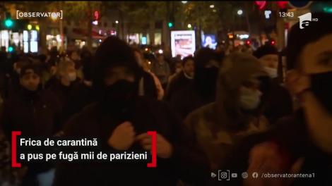 Frica de carantină a pus fuga pe mii de parizieni