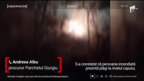 Tânără omorâtă și incendiată pe marginea drumului
