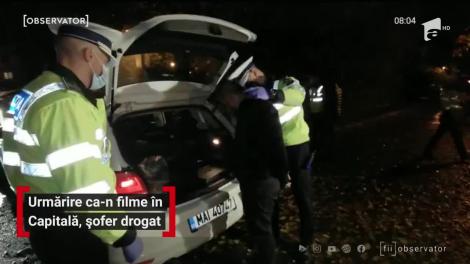 Urmărire ca-n filme în Capitală, șofer drogat