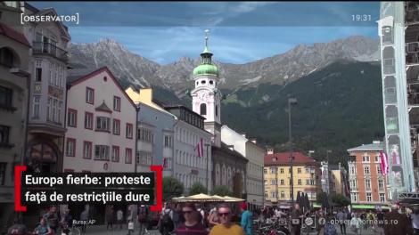 Proteste în Europa față de resticțiile dure