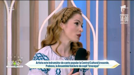 Raluca Diaconu, artista care a descoperit singură secretele muzicii populare