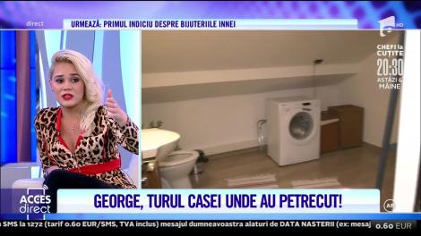 Reconstituirea petrecerii din casa lui George, iubitul Dianei. Tânărul face turul locuinței acolo unde Inna ar fi fost înșelată