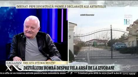 Irinel Columbeanu, dezvăluiri bombă despre vila arsă de la Izvorani