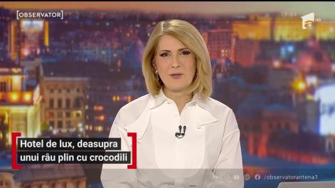 Hotel de lux deasupra unui râu plin cu crocodili