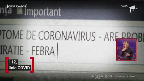 112, linia COVID. Peste 220 de mii de apeluri, de la începutul pandemiei