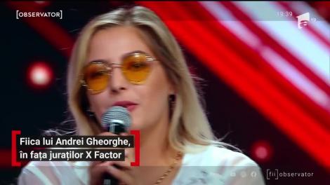 Fiica lui Andrei Gheorghe, in fata juratilor X Factor