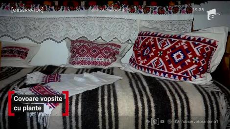 Covoare vopsite cu plante