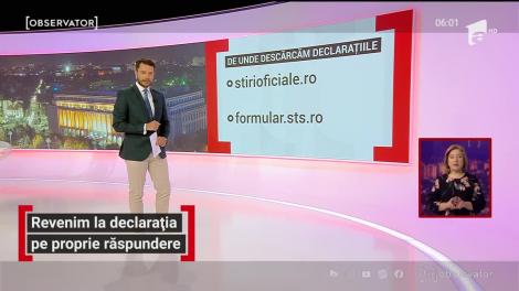 Revenim la declarația pe proprie răspundere