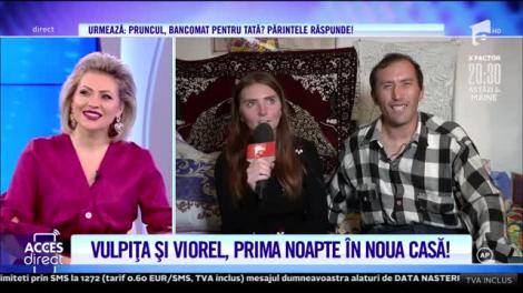 Vulpița și Viorel, păziți de polițiști în noua lor casă: Am stat de pază și am plâns