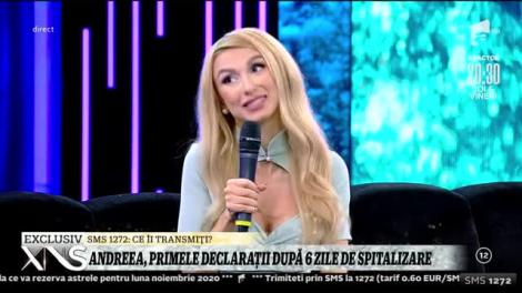 Andreea Bălan, primele declarații după șase zile de spitalizare: Aveam dureri foarte mari la stomac!